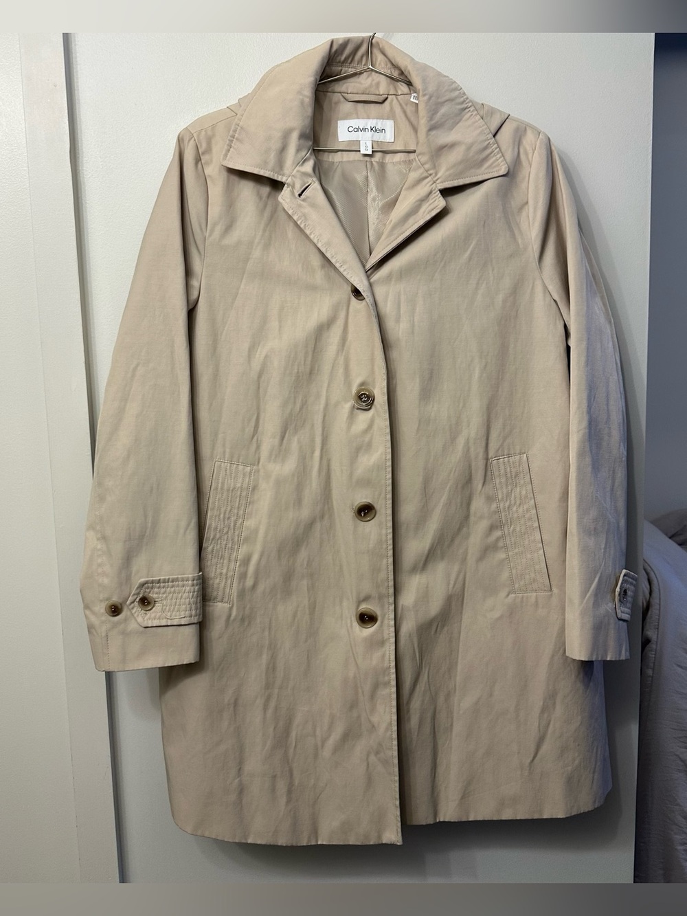 Calvin Klein Women's Beige Trench Coat